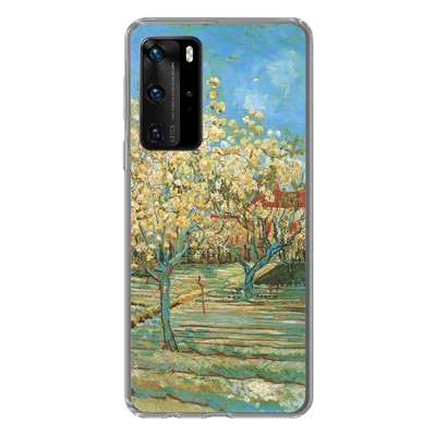 Produktbild von MuchoWow® Handyhülle Schutzhülle Hülle für Huawei P40 Pro Blühender Obstgarten - Vincent van Gogh Silikon Softcase Handy Hülle - Schutz