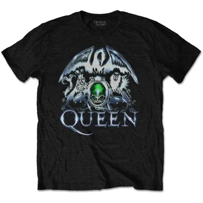 Produktbild von Queen Metal Crest Black M T-Shirt