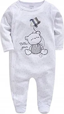 Produktbild von Baby Bodysuit 6-9 Monate Baumwolle Weiß