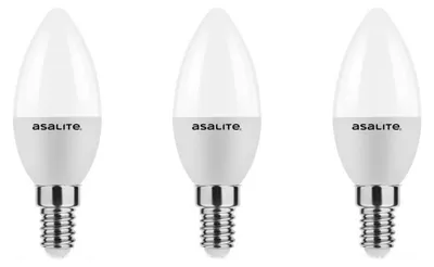 Produktbild von Asalite LED-Lampe E14 4W 350lm 4000K 220-240V 3 Stück