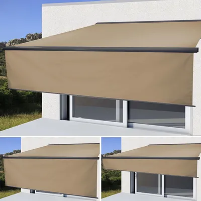 Produktbild von Mendler Vollkassetten-Markise H124, 4.5x3m, Creme, Polyester, Aluminium, UV-Schutz 50+, 82 kg, 3 Wandhalterungen