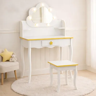 Imagen del producto de Tocador infantil Baninni, modelo Cloudy, color blanco
