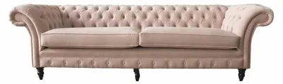 Produktbild von Chesterfield 4 Sitzer Design Sofa Rosa Polstermöbel Sofas Stoff Textil