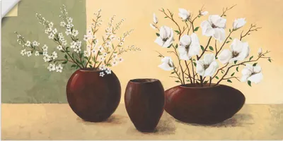 Produktbild von ARTland Wandbild, selbstklebend Magnolien Größe: 60x30 cm
