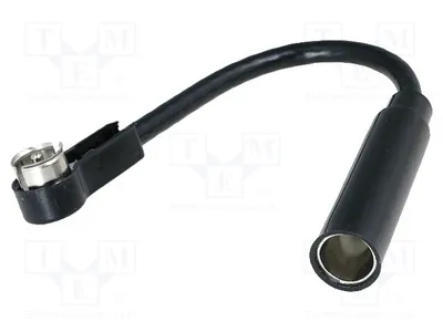 Image de 1 adaptateur d'antenne, connecteur DIN, prise ISO angulaire avec câble, connecteur et adaptateurs