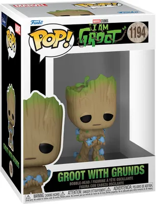 Produktbild von Ich bin Groot POP! Vinyl Figur Groot w/ Grunds 9 cm