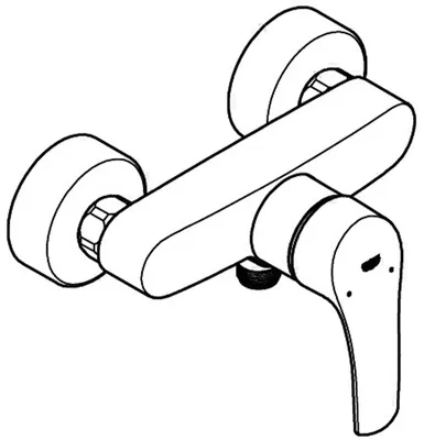 Produktbild von GROHE Eurosmart, Chrom, Wand, Joystick, Einzelbild, Keramik