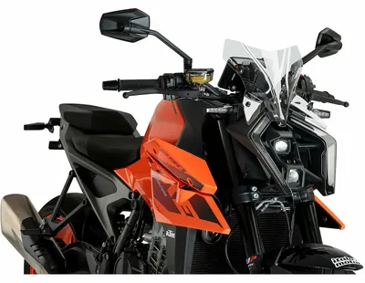 Produktbild von Windschild Puig New Generation Sport 285 x 285 mm mit ABE für KTM 990 Duke Bj. 2024 - 2025