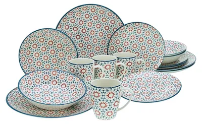 Zdjęcie produktu dla CreaTable, 17838, Stella Bunt, zestaw 16 elementów, porcelana