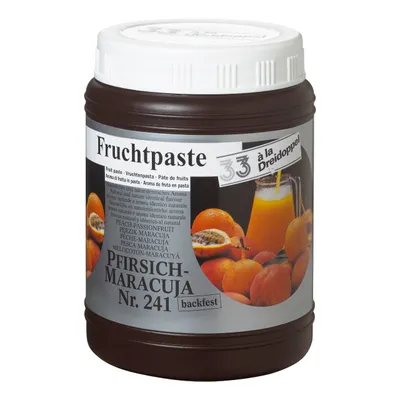 Produktbild von Dreidoppel Aromapaste Pfirsich/Maracuja Glas 1 Kilo