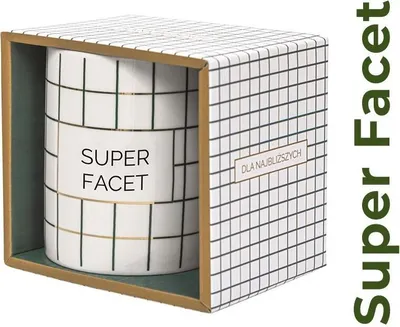 Zdjęcie produktu dla Kubek prezentowy Super Facet - Be-Happy Gifts