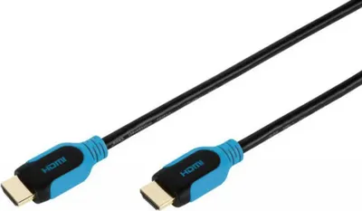 Obrázek produktu pro ViVanco™42956, 2,5 m, HDMI Typ A (standardní), HDMI Typ A (standardní), 4096 x 2160 px, 3D kompatibilita, Černá, Modrá