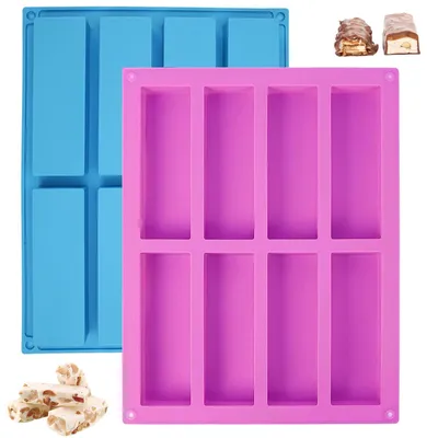 Silikon-Backform, 8 Mulden, 21,3x26,7x2 cm, BPA-frei