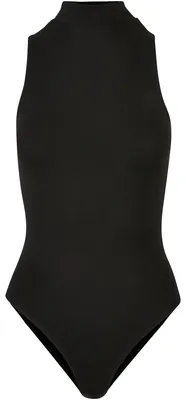 Produktbild von Build Your Brand - Bodysuit für Damen, Rollkragen, Ärmellos TN3003 (S) (Schwarz)