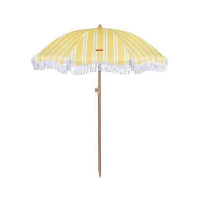 Produktbild von Sonnenschirm Strand Polyester 210x180cm Gelb