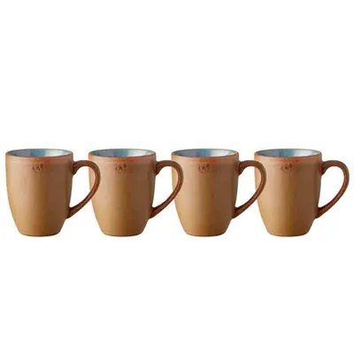 Produktbild von Bitz Becher mit Henkel Wood/Ocean 0,3 l Set4