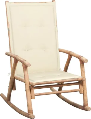 Obrázok produktu pre vidaXL Hojdacie kreslo s bambusovým vankúšom