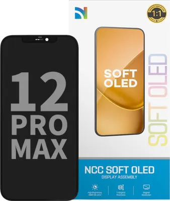 Produktbild von NCC Soft OLED Display Bildschirm Touchscreen Schwarz für iPhone 12 Pro Max & Werkzeug