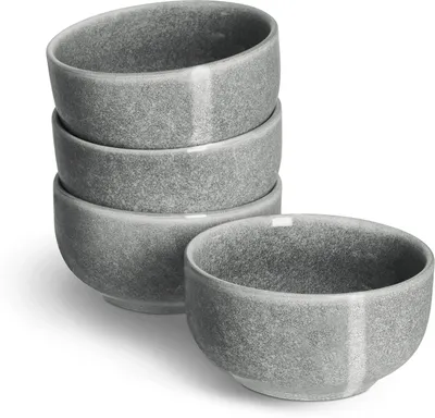 Produktbild von SPRINGLANE Schale klein 4er-Set - Geschirr Misty Cliff, Grau, Steingut Tafelservice