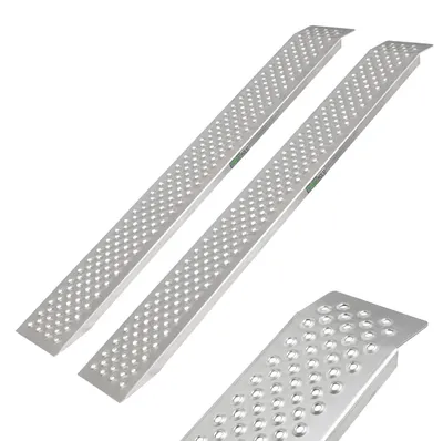 Produktbild von TRUTZHOLM 2x Auffahrrampe Alu Länge 150 cm Traglast 400 kg je Paar Verladerampen rutschhemmend starr