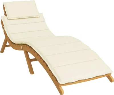 Produktbild von Möbel Sonnenliegen-Auflage Creme 186x58x4 cm Oxford-Gewebe - Gartenmöbelauflagen CLORIS9035182