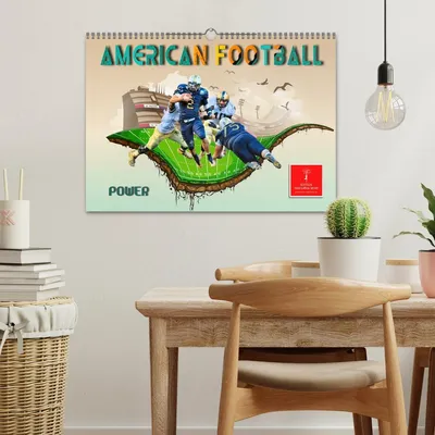 Produktbild von American Football - Power (Wandkalender 2026 DIN A3 quer), CALVENDO Monatskalender