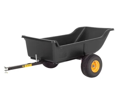 Produktbild von Polar Kunststoff Schubkarre Anhänger 623 Liter Schwarz 249x137x79 cm
