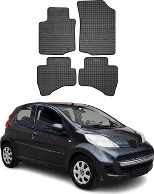 Obrázok produktu pre 2005-2014 Peugeot 107 podlahové rohože TPE čierne 4 ks