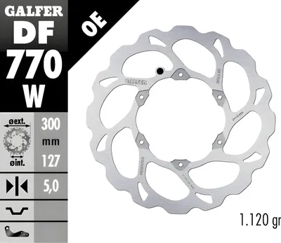 Productafbeelding van Remklauw voorzijde voor KTM 690R Enduro '08-'23, 950R Super Enduro '06-, 990 Adventure '06-, 990R Super Enduro '06-, HUSQ