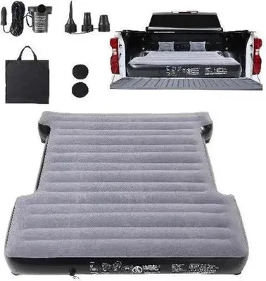 Immagine prodotto di Materasso gonfiabile per auto con pompa elettrica, ideale per il campeggio, nero