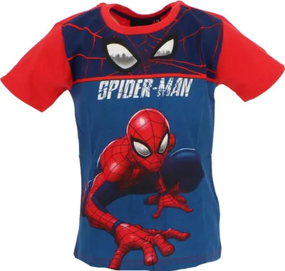 Produktbild von Spiderman Klassisches Kurzarm T Shirt aus weichem Stoff für Alltag Sport und Freizeit 8 Jahre Rot