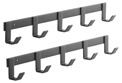 Produktbild von SOTECH Hakenleiste Blackline Alba klein – 5 Haken (2 Stück)