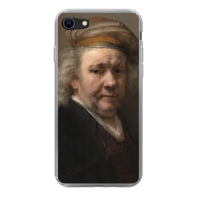 Produktbild von MuchoWow® Handyhülle Schutzhülle Hülle für iPhone 8 Selbstbildnis - Gemälde von Rembrandt van Rijn Silikon Softcase Handy Hülle - Schutzhaube