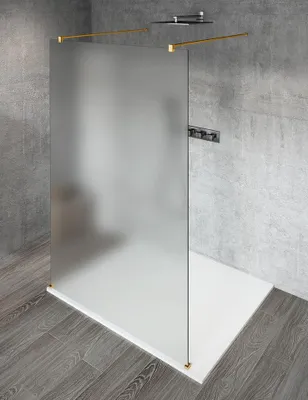 Produktbild von Gelco VARIO GOLD MATT Dusch-Glasteil, freistehend, Milchglas, 900 mm