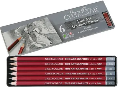 Produktbild von Cretacolor Cretacolor Fine Art Graphitstifte Cleos Set 6-teilig