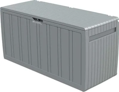 Produktbild von Harz-Truhe Gardiun Top 117x45,5x57,50 cm 270L Klick Montage mit Verschlusssystem Grau
