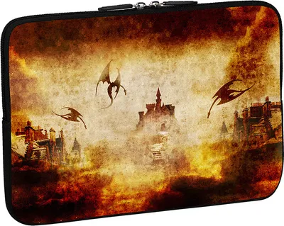 Produktbild von PEDEA Design Schutzhülle Notebook Tasche bis 17,3 Zoll (43,9 cm), Dragon's castle
