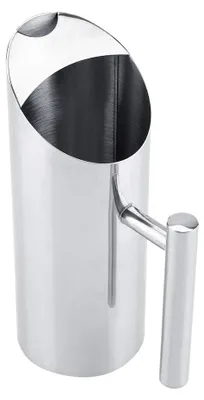 Image de Carafe d'eau de 1 litre - Acier inoxydable - Résistante à la chaleur - Poignée ergonomique - Anti-éclaboussures - Grande capacité - Carafe à eau