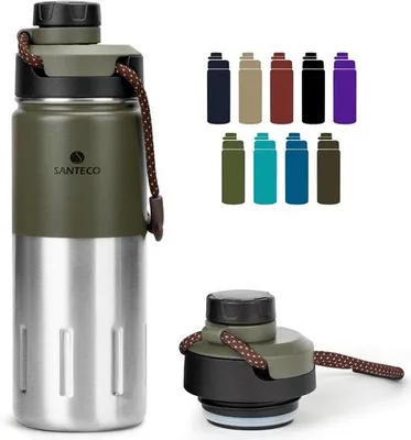 Produktbild von Famanu Isolierflasche 500 ml, 710 ml - Edelstahl, BPA-frei, lekfrei