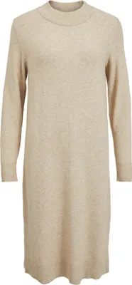 Produktbild von VILA Langarm Midi Strickkleid Loose Fit Pullover Dress Shirt Knielang VIRIL Größe: S