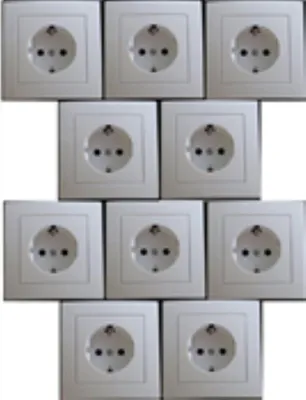 Produktbild von 7816 Levina Kunststoff Pack Steckdose weiß 250Volt 16 Ampere 10er Pack
