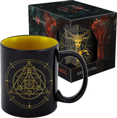 Zdjęcie produktu dla Kubek Diablo IV Lilith "Gold Edition” (330 ml) z opakowaniem prezentowym