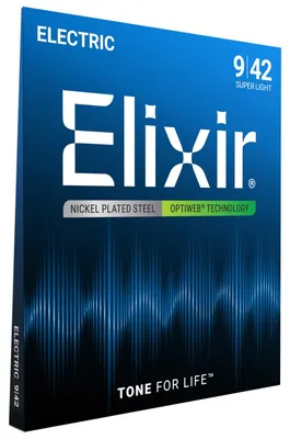 Produktbild von Elixir 19002 Optiweb 9-42 Saiten für E-Gitarre