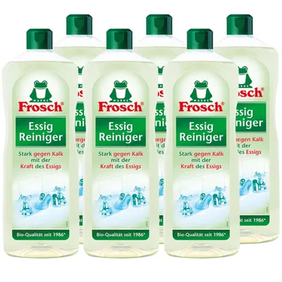 Produktbild von 6x Frosch Essig Reiniger 1 Liter - Stark gegen Kalk