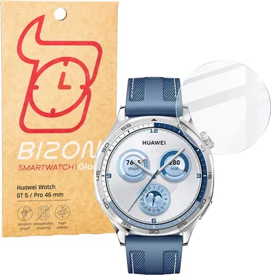 Produktbild von Szkło hartowane na ekran Bizon Glass Watch Clear do Huawei Watch GT 5 46 mm / GT 5 Pro 46 mm