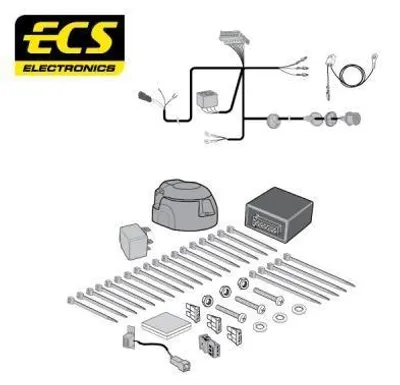 Produktbild von ECS SZ009DL Elektrosatz Anhängerkupplung E-Satz für SUZUKI IGNIS II Anhängevorrichtung