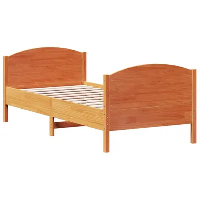 Immagine prodotto di vidaXL Letto in legno massiccio senza materasso cera marrone 90x190 cm legno di pino