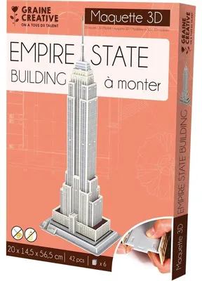 Immagine prodotto di Graine Creative, kit di modellismo dell'Empire State Building, modello 3D