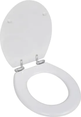 Produktbild von vidaXL Toilettensitze 2 Stk. mit Absenkautomatik MDF Weiß