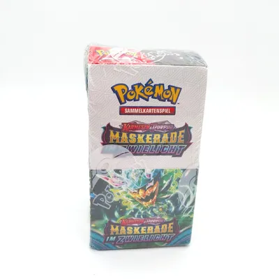 Produktbild von Pokémon Sammelkartenspiel Boosterpack Display Box Karmesin Purpur Maskerade Boxset Display,